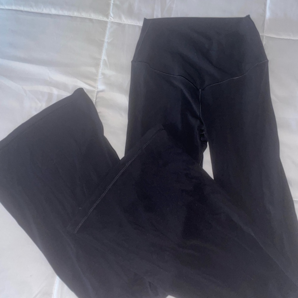 Aerie Black Cross Waist Flair Leggings